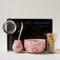 4PCS Flowers Pink Matcha Set